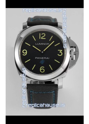 Panerai Luminor Base Logo PAM00774 Black Dial 1:1 Mirror Quality - 904L Steel in Canvas Strap 