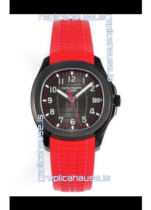 Patek Philippe Aquanaut 5167 Black Venom Edition 1:1 Mirror Replica Watch - Red Strap