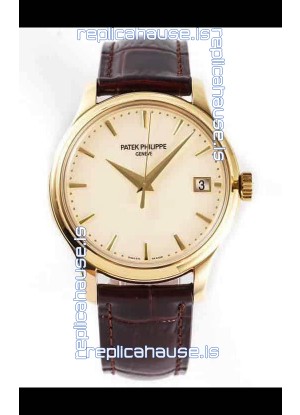 Patek Philippe #Ref 5227J in White Dial 1:1 904L Yellow Gold Casing 904L Steel Swiss Watch 