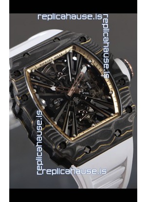 Richard Mille RM12-01 Carbon Fiber Case Genuine Tourbillon Movement 1:1 Mirror Replica Watch