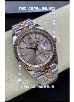 Rolex Datejust 126331 41MM ETA 3235 Swiss 1:1 Mirror Replica Watch in Rose Gold 904L Steel