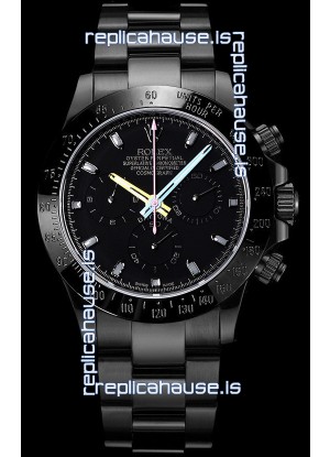 Rolex Daytona Blaken 1:1 Swiss Mirror Replica Black Dial Cal.4130 Movement (WITH BOX) 