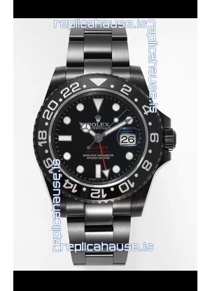 Rolex GMT Masters II REF.126710BLRO BLAKEN Swiss Replica - 904L Steel in DLC Coating