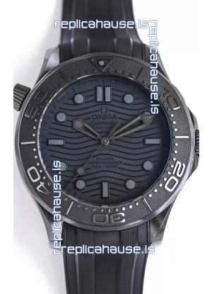 Omega Seamaster 300M "Black Black" Ceramic Case Swiss 1:1 Mirror Replica Watch 