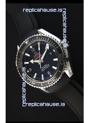 Omega Seamaster Planet Ocean Swiss Black Strap Replica 45MM 1:1 Ultimate Edition Watch 