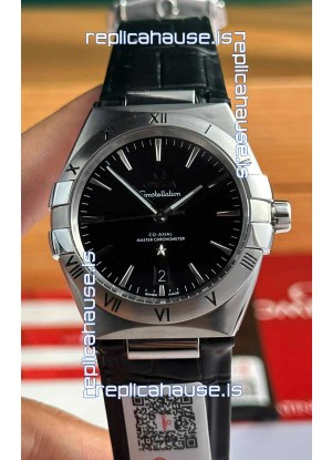 Omega Co-Axial Constellation 39MM 904L Steel Black Dial 1:1 Mirror Replica Watch