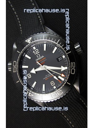 Omega Seamaster Planet Ocean Deep Black GMT 45.5MM 1:1 Mirror Replica Watch 