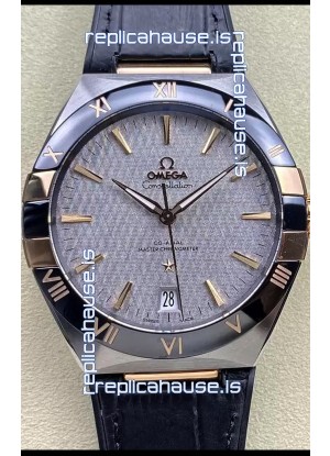 Omega Co-Axial Constellation 41MM 904L Steel - Grey Dial 1:1 Mirror Replica Watch