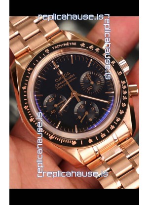 Omega Speedmaster Professional Moonwatch Rose Gold Swiss Replica