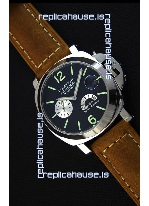 Panerai Luminor Power Reserve Japanese Replica Watch in Steel Case