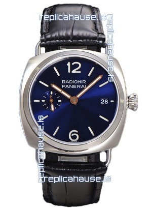 Panerai Radiomir PAM1293 Quaranta 40MM 904L Steel Blue Dial Watch in 1:1 Mirror Replica 