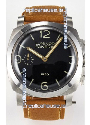 Panerai Super Clone Luminor 1950 PAM127 904L Steel Edition Swiss Replica Watch