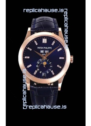 Patek Philippe Annual Calendar 5396R-012 Complications Swiss Replica Watch in Blue Dial 