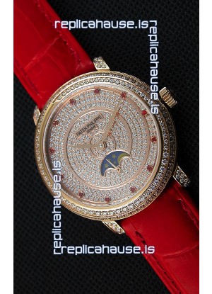 Patek Philippe Complications 4968/R Swiss Replica Rose Gold Case Watch 