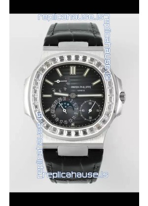 Patek Philippe Nautilus 5712/1A 1:1 Quality Swiss Replica Watch in Blue Dial