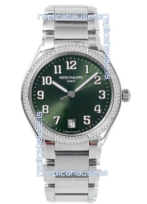 Patek Philippe Twenty-4 Green Dial 904L Steel Casing 1:1 Mirror Replica Watch 36MM