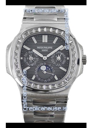 Patek Philippe Nautilus 5740 Perpetual Calendar Stainless Steel Grey Dial Swiss Replica Watch 