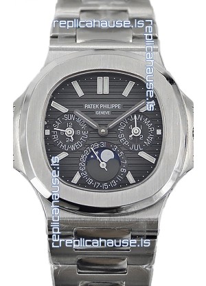 Patek Philippe Nautilus 5740 Perpetual Calendar Stainless Steel Grey Dial Swiss Replica Watch 