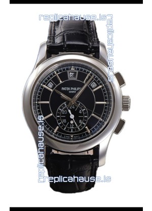 Patek Philippe 5205 Complications Moonphase Black Dial 1:1 Mirror Swiss Replica Watch
