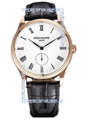 Patek Philippe Calatrava 5119G Rose Gold Casing 1:1 Mirror Replica Watch 