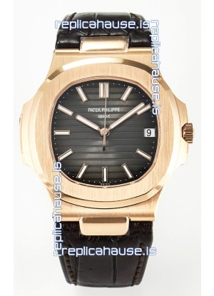 Patek Philippe Super Clone Nautilus 5711R-001 904L Rose Gold Brown Dial 
