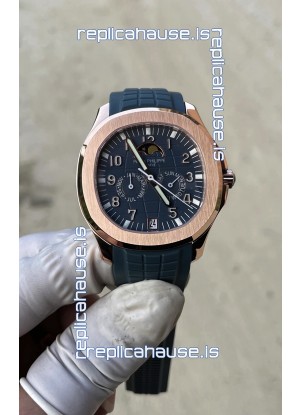 Patek Philippe Super Clone Aquanaut 5261R Swiss Replica in Rose Gold - 1:1 Mirror Edition