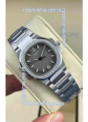 Patek Philippe Nautilus Super Clone 7010 32MM 1:1 Mirror Replica Grey Dial 