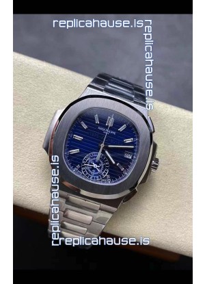 Patek Philippe Nautilus 5980/1A 40th Anniversary Chronograph Steel Case in Purple Dial - 1:1 Mirror Replica