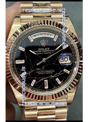 Rolex Day Date Presidential 18K Rose Gold Watch 40MM - Eisenkiesel Dial 1:1 Mirror Quality