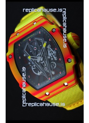 Richard Mille 27-03 Tourbillon Rafael Nadal Forged Carbon Swiss Replica Watch 