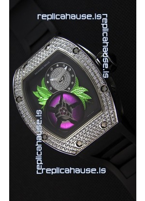 Richard Mille 19-02 Tourbillon Fleur Swiss Replica Watch in Stainless Steel 