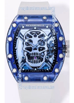 Richard Mille RM52-01 Sapphire Casing with Genuine Tourbillon Movement 1:1 Ultimate Replica