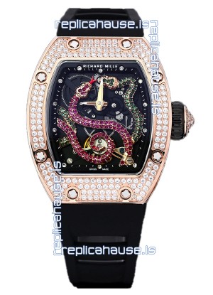 Richard Mille RM26-01 Serpent Dial Rose Gold Plated Watch in Swiss Automatic Movement