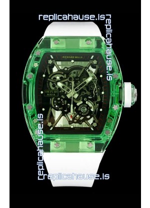 Richard Mille RM35-01 Transparent Sapphires Casing with Genuine Tourbillon Super Clone Watch