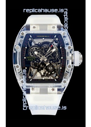 Richard Mille RM35-01 Transparent Sapphires Casing with Genuine Tourbillon Super Clone Watch
