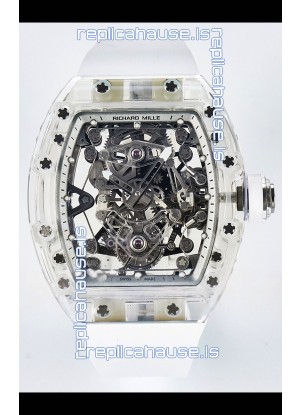 Richard Mille Super Clone 56-01 Transparent Sapphires Casing with Genuine Tourbillon Watch