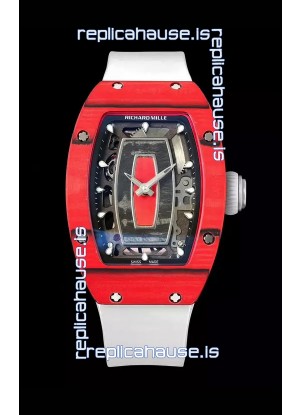 Richard Mille RM07 Red Carbon Casing 1:1 Superclone Swiss Replica Watch