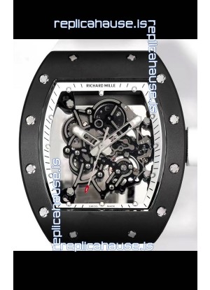 Richard Mille Super Clone RM055 Ceramic Casing with Genuine Tourbillon Watch 