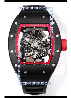 Richard Mille Super Clone RM055 Ceramic Casing with Genuine Tourbillon Watch 
