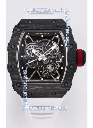 Richard Mille RM35-01 Rafael Nadal Carbon Fiber Casing with Genuine Tourbillon Super Clone Watch