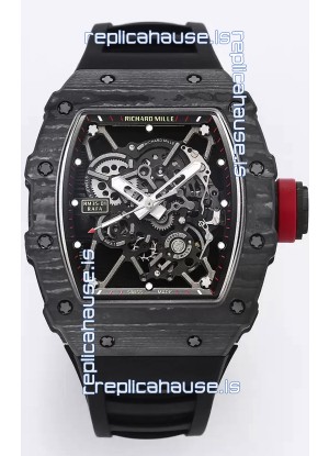 Richard Mille RM35-01 Rafael Nadal Carbon Fiber Casing with Genuine Tourbillon Super Clone Watch
