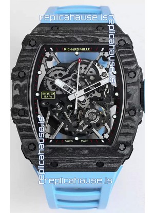 Richard Mille RM35-02 Rafael Nadal Carbon Fiber Casing with Genuine Tourbillon Super Clone Watch