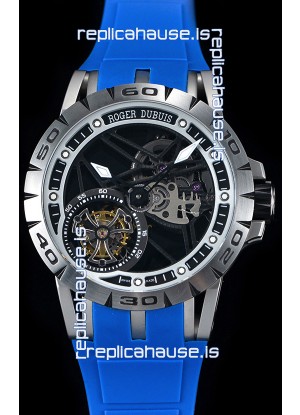 Roger Dubuis Excalibur Spider Flying Tourbillon Skeleton Titanium Casing 1:1 Mirror Swiss Watch