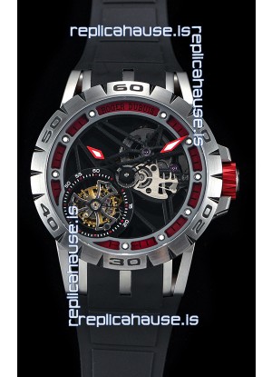 Roger Dubuis Excalibur Spider Flying Tourbillon Skeleton Titanium Casing 1:1 Mirror Swiss Watch