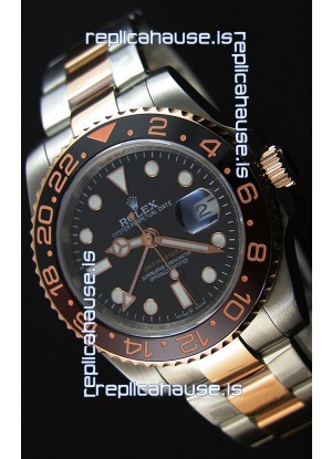 Rolex GMT Masters II 126711CHNR Everose Gold Oyster Steel Swiss Replica 1:1 Mirror Watch