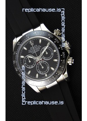Rolex Cosmograph Daytona Black Dial Original Cal.4130 Movement - Ultimate 904L Steel Watch