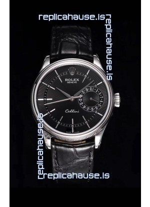 Rolex Cellini Date Ref#50519 Replica 1:1 Mirror 904L Steel Watch Black Dial