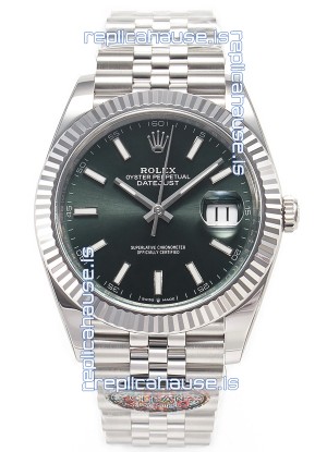 Rolex Datejust 126334 41MM Cal.3135 72 Hours Power Green Dial 1:1 Mirror Replica in 904L 