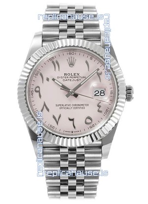 Rolex Datejust M126300 41MM ETA3235 Pink Arabic Dial - 904L Steel Casing 