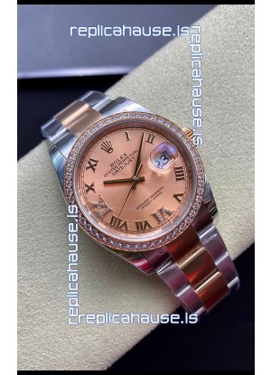 Rolex Datejust 126281RBR-0016 36MM Swiss 1:1 Mirror Replica in 904L Champange Dial